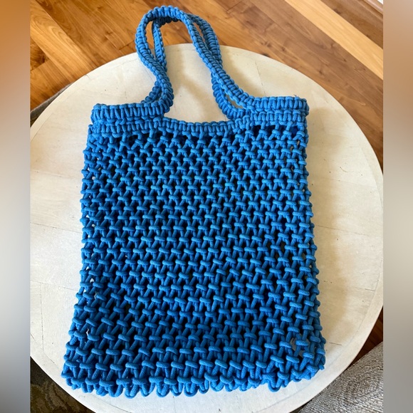 Faherty Sunwashed Woven Market Tote ๐๐๐ - Picture 2 of 5